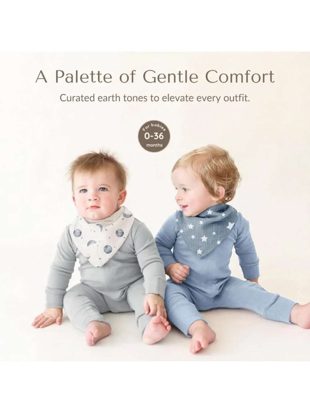 10 Pack Baby Muslin Bandana Bibs | Soft 100% Cotton, Absorbent, Adjustable for